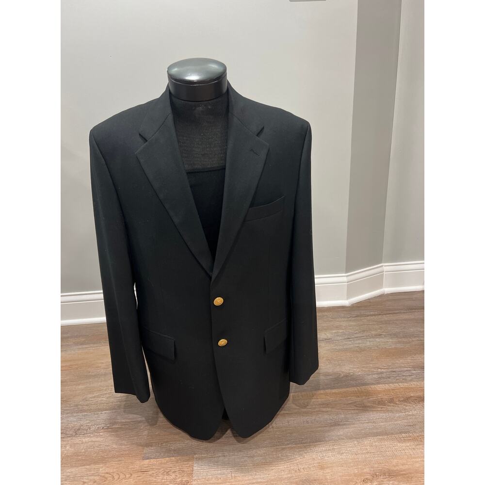 Chaps Ralph Lauren Blue Wool 2 Gold
Button Blazer 40R Tagged 41R